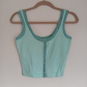 NWOT VINTAGE Shanie Jacobs Hand knit Crop Top